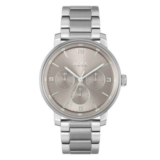 Hugo Boss Gray Stainless Steel Dress Watch