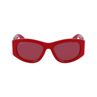 Ferragamo Red Acetate Sunglasses