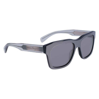 Ferragamo Gray Acetate Sunglasses