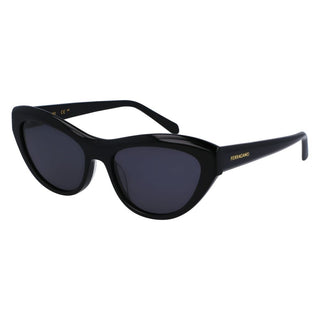 Ferragamo Black Acetate Sunglasses