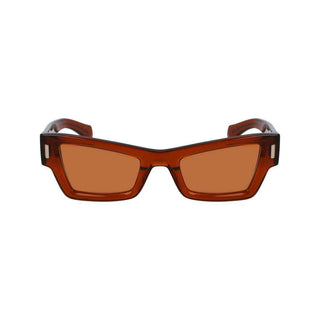 Ferragamo Brown Acetate Sunglasses