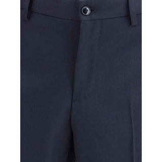 Giorgio Armani Blue Fleece Wool Two-Piece Suit