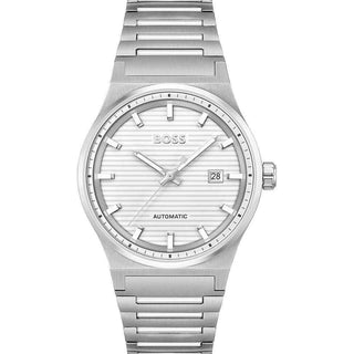 Hugo Boss Gray Stainless Steel Dress Watch