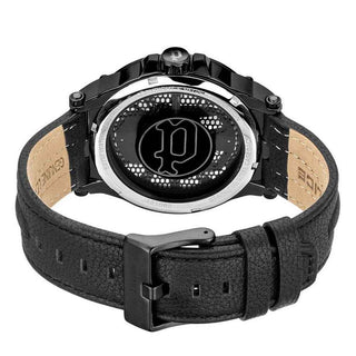 Police Black Leather Dress Watch