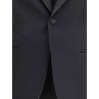 Giorgio Armani Black Fleece Wool Tuxedo