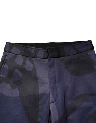 Alexander McQueen Multicolor Patterned Tapered Fit Men Pants