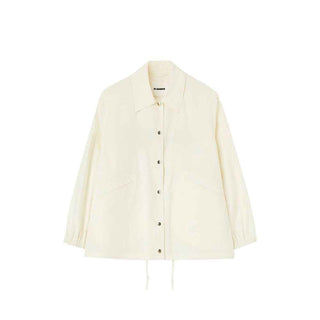 Jil Sander White Cotton Shell Jacket