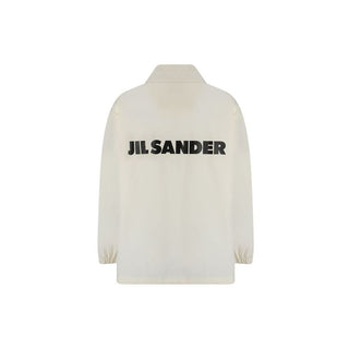 Jil Sander White Cotton Shell Jacket