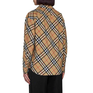 Burberry Brown Cotton Pattern Shirt