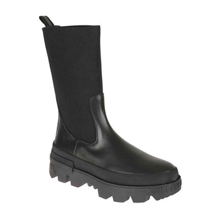 Moncler Black Calfskin Flat Boots
