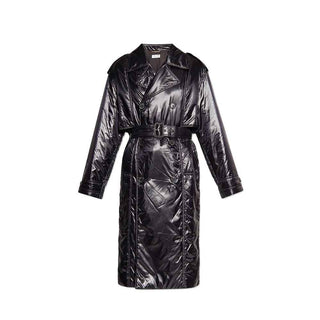 Saint Laurent Black Polyamide Coat