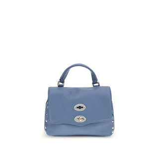 Zanellato Blue Calf Leather Bos Taurus Shoulder Bag