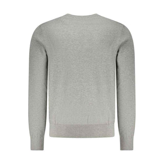 Hugo Boss Gray Cotton Men Sweater