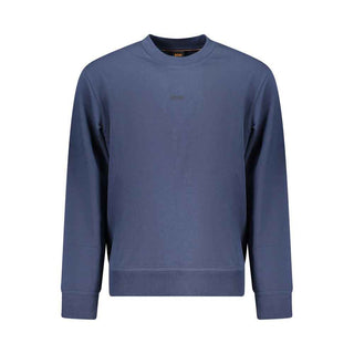 Hugo Boss Blue Cotton Men Sweater