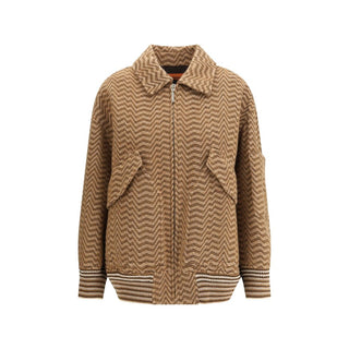 Missoni Brown Wool Bomber