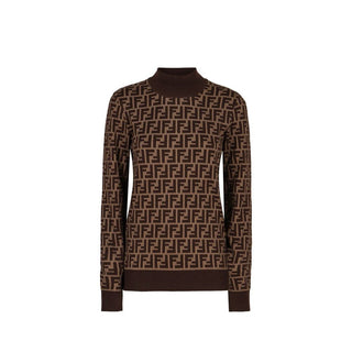Fendi Brown Cotton Sweatshirt