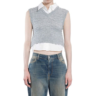 Acne Studios Gray Marabou Waistcoat