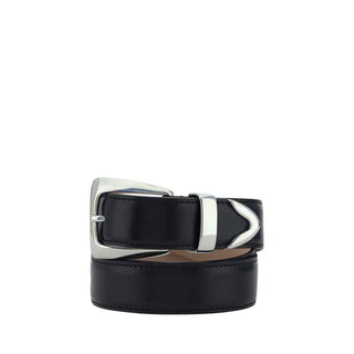 Khaite Black Calf Leather Bos Taurus Regular Belt