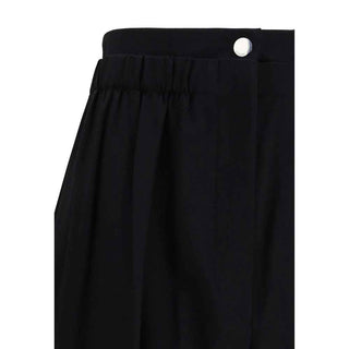 Max Mara Black Fleece Wool Casual Pants
