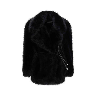 Max Mara Black Polyester Coat