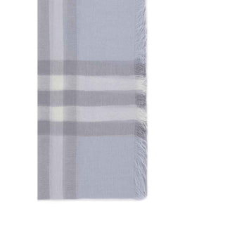 Burberry Light Blue Wool Scarf