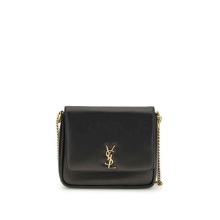 Saint Laurent Black Calf Leather Bos Taurus Shoulder Bag