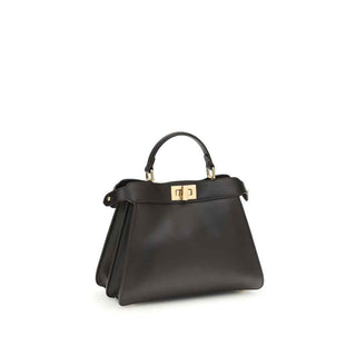 Fendi Brown Calf Leather Bos Taurus Handbag