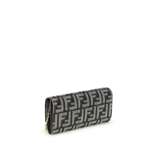 Fendi Blue Cotton Wallet