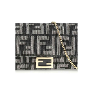 Fendi Blue Cotton Wallet