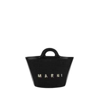 Marni Black Cotton Shoulder Bag