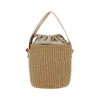 Chloé Beige Raffia Shoulder Bag