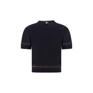 Thom Browne Black Cotton T-Shirt