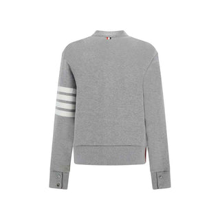 Thom Browne Gray Cotton Cardigan