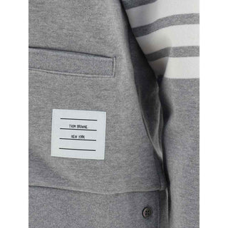 Thom Browne Gray Cotton Cardigan