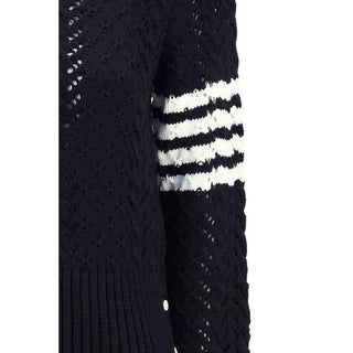 Thom Browne Blue Fleece Wool Sweatshirt