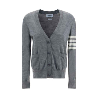 Thom Browne Gray Fleece Wool Polo Shirt