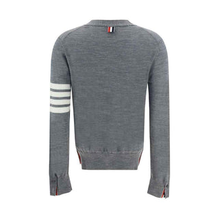Thom Browne Gray Fleece Wool Polo Shirt