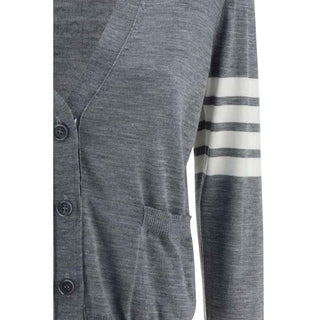 Thom Browne Gray Fleece Wool Polo Shirt