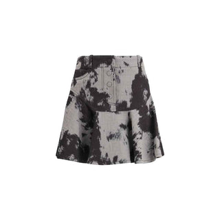 Fendi Black Cotton Mini Skirt