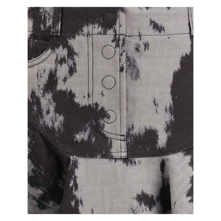 Fendi Black Cotton Mini Skirt