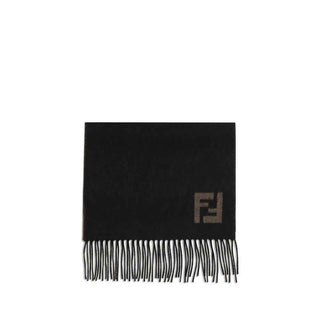 Fendi Black Wool Scarf