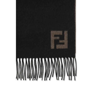 Fendi Black Wool Scarf