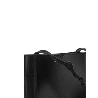 Jil Sander Black Calf Leather Bos Taurus Shoulder Bag
