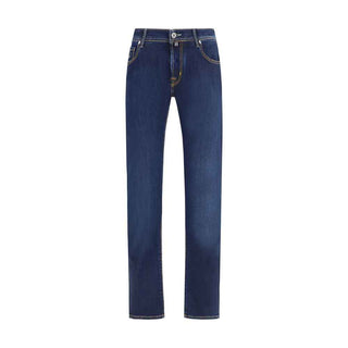 Jacob Cohen Blue Cotton Slim Fit Jeans