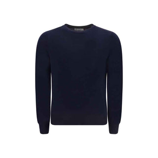 Brunello Cucinelli Blue Fleece Wool Sweatshirt
