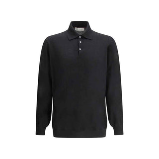 Brunello Cucinelli Black Cashmere Dress Shirt