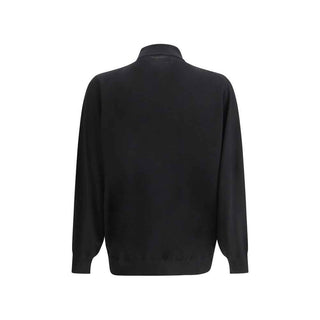 Brunello Cucinelli Black Cashmere Dress Shirt