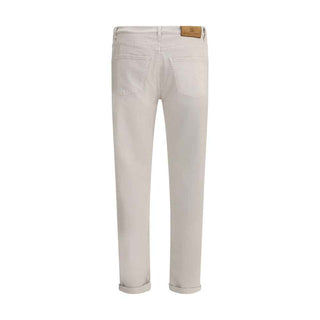 Brunello Cucinelli Beige Cotton Jeans Denim