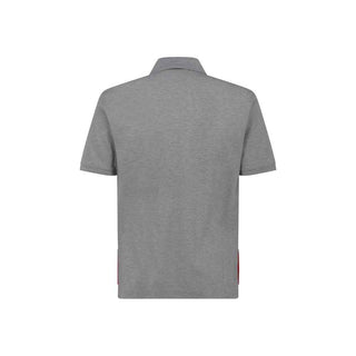 Thom Browne Gray Cotton Polo Shirt