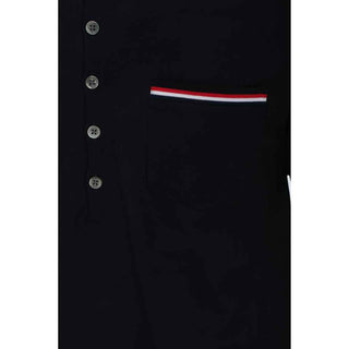 Thom Browne Blue Cotton Polo Shirt